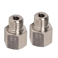 lyrlody Öldrucksensor-Adapter, 1/8\ NPT-Innengewinde auf M10x1,0-Außengewinde aus Edelstahl, für die meisten Fahrzeuge