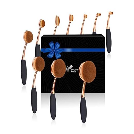 Multi-function Oval Toothbrush Makeup Brushes Set of 10 PCS Cosmetic Tool