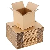 30 PCS 6x6x6 Inch Small Shipping Boxes, Brown Corrugated Cardboard Boxes, Kraft Mailing Boxe for Small Business Shipping Packing Storage Gift Wrapping Box Mailer