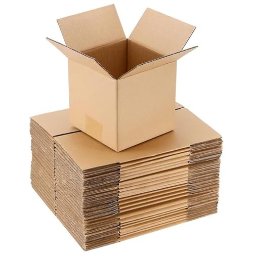 30 PCS 6x6x6 Inch Small Shipping Boxes, Brown Corrugated Cardboard Boxes, Kraft Mailing Boxe for Small Business Shipping Packing Storage Gift Wrapping Box Mailer