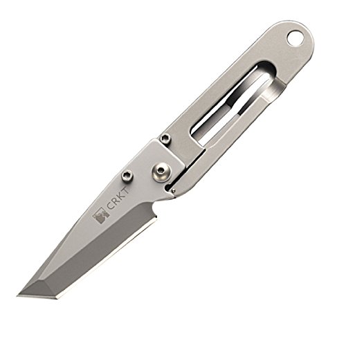 CRKT K.I.S.S. EDC Folding Pocket Knife: Compact Everyday Carry, Dual Grind Tanto, Frame Lock, Skeletonized Handle, Pocket Money Clip, Retail Packaging, 5500C