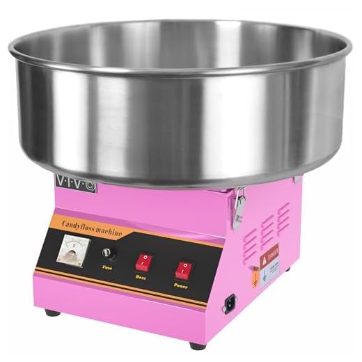 VIVO Pink Electric Commercial Cotton Candy Machine, Candy Floss Maker (CANDY-V001)