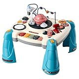 Table d'éveil 3 en 1 pour enfants : Dès 6 mois, cette table de jeu pour bébé accompagne votre tout-petit dans ses différentes positions : Sur le ventre, assis et debout. Son développement se poursuit, pour être prêt à franchir les étapes suivantes