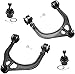 Detroit Axle - 16pc Front Suspension Kit for Chrysler 300 Dodge Challenger Charger 2011 2012 2013 2014, 6 Control Arms Upper & Lower 2 Sway Bars 4 Tie Rods 2 Lower Ball Joints 2 Boots Replacement