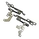 JINTAI Scharniere für LCD-Display, links + rechts, Ersatzteil für HP Envy 17-CG Series 17M-CG Series 17T-CG Series AM3RV000500 AM3RV000600 TN-C146