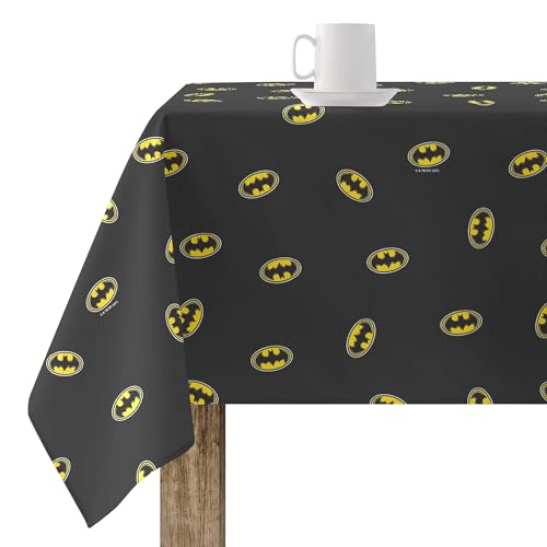 BELUM | Nappe Anti-Taches Batman | Nappe Anti-Taches en téflon | Nappe rectangulaire en résine | Nappe de Table | Nappe de Table | Nappe de Table Domestique (140 x 140 cm)