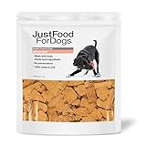 JustFoodForDogs Limited-Ingredient Healthy Dog Treats, Salmon Bark, Made in The USA, 5 oz