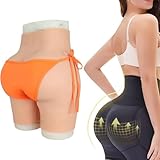 WQCZM Crossdressing Silicone Pants Butt Control Hips Enhancer, Fake Vagina Underwear Hiding Gaff Boxer Briefs for Transgender,Color 1,Upgrade