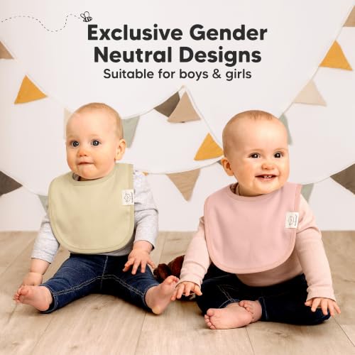 Image of KeaBabies 8-Pack Organic Baby Bibs for Drooling and Teething (Boho) | Soft Cotton Bibs for Baby Girl, Boy, Extra Absorbent, Easy to Clean & Put On, Toddler, Newborn, Infant 0-24 Months