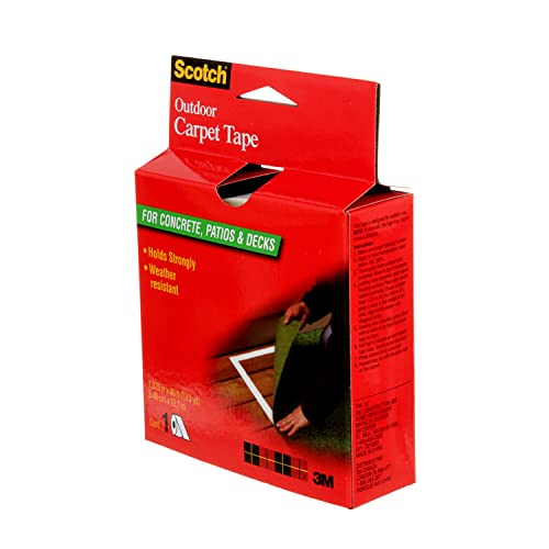 Image of 3M Scotch Double-Sided Carpet Tape 1.3 in x 40 ft - Heavy Duty Indoor /Outdoor Rug Gripper for Hardwood, Vinyl, Tile & Concrete Floors - Non-Slip Adhesive for Area Rugs and Mats