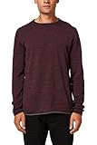 Ärmellänge: ca. 66 cm edc by ESPRIT Herren 998CC2I801 Pullover, Rot (Bordeaux Red 600), Medium
