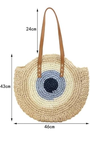 Handmade Boho Shoulder Bag for Women, Natural Jute Fibre, Casual Style 2 41mTInOd50L. SL500