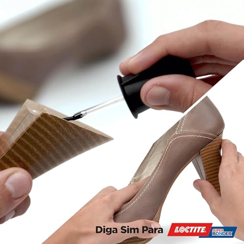 Loctite Super Bonder Pincel, Cola Forte com pincel aplicador, Super Cola transparente de secagem ráp