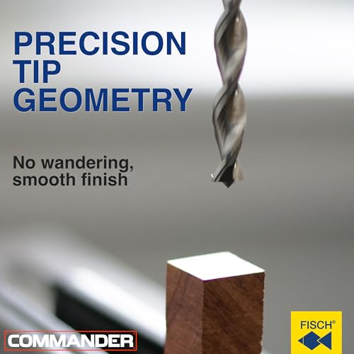 Fisch Pen Maker Drill Bit (15mm x 150mm / 6"), Parabolic Flute for Wood Turning & Pen Blanks, Clean Entry, Fast Drilling - Image 2
