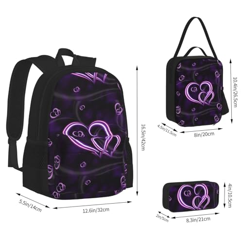 Sac d'école en toile complet pour transporter repas et cours - 2