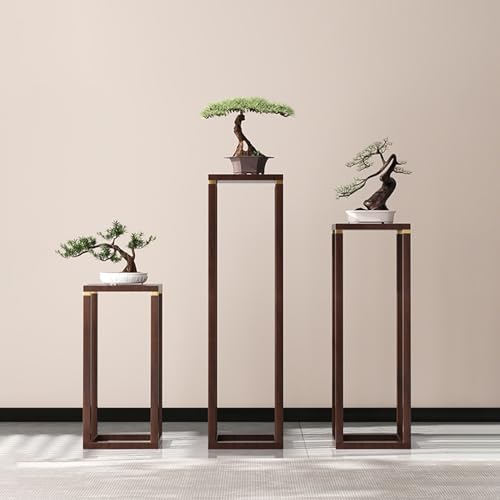 Support balcon plantes multiples en bois naturel pour salon