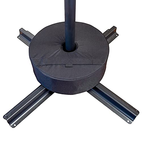La Mejor Selección de Bases y soportes para sombrillas para comprar hoy. 43 DFEO Bolsa de Peso Redonda Desmontable, Bolsa de Peso Base Base Soporte para sombrillas Soporte de Patio Base Parasol, Resistente Intemperie, para Jardín Playa Balcón, 38/46CM