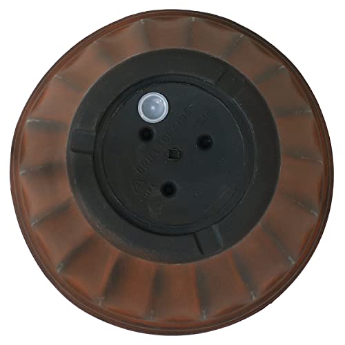 Sunnydaze Charlotte 16-Inch Indoor/Outdoor Double-Walled Polyresin Planter - Uv-Resistant Rust Finish #TOP5