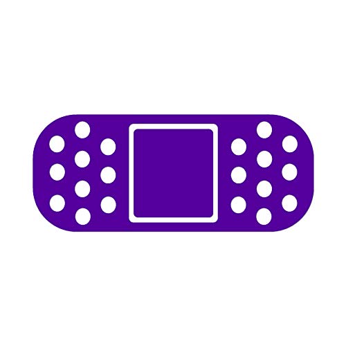 Car Bandage - Vinyl Decal Sticker - 9" x 3.75" - Purple