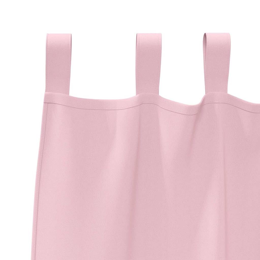 Cortinas opacas con anillas rosa bebé, 260 x 140 cm, 2 piezas, poliéster, para salón, dormitorio y oficina, 80% - 90% de bloqueo de luz, suspensión versátil, elegantes cortinas