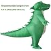 UDYR Inflatable Crocodile Costume for Adult Blow Up Alligator Halloween Party Cosplay Suit Men Women Funny Clothes(Crocodile)