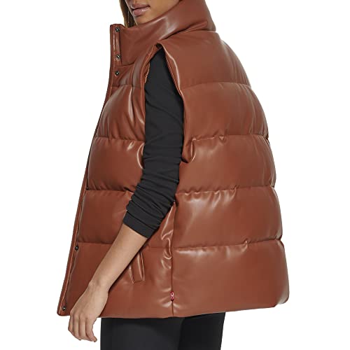 Levi's Womens Vegan Leather Puffer Vest4