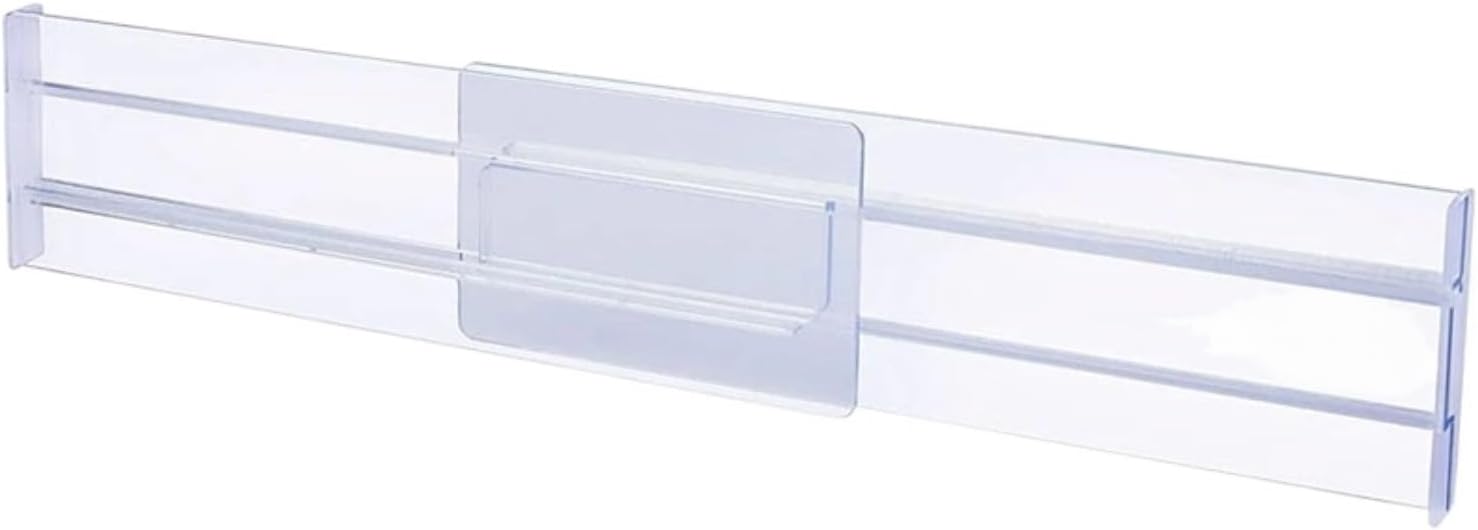 2/4 Pcs Adjustable Storage Drawers Divider Retractable Drawer Partition Holder Kitchen Organizer For Clothes(Clear-4 PCS)