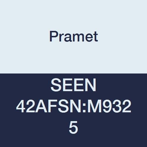 SEEN 42AFSN:M9325 Steel (P10-P30) Carbide Milling Insert, Flat Top, Square, CVD, 90 Degree Square, Black (Pack of 10)