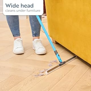 Minky Flexi Edge Blade Floor Sweeper, Flexible 180° Rubberised Blade, Extendable Multipurpose Squeegee, Window Cleaner & Bathroom Cleaner, Compact Design