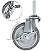 Finnhomy Caster Wheels 3 Inch Set of 4 Heavy Duty Threaded Stem Casters 5/16