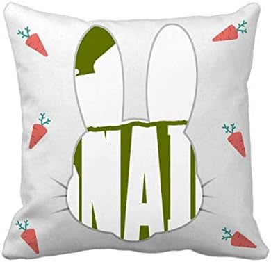 OFFbb-USA Insect Harm Fear Animal Snails Rabbit Throw Pillow Square Cover