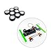 8PCS Toy Car Wheel RC Car Rubber Tire Wheel with Metal Shaft Axles for RC Car Truck Robot DIY Model Car Building Parts (2x20mm)