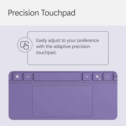 Microsoft Surface Pro Keyboard and Slim Pen 2 Bundle for Surface Pro 12" Device, Alcantara Material, Violet - image 9