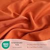 JSD Burnt Orange Twin Sheet Set with Side Pocket Corner Straps, 3 Piece Soft Kids Microfiber Bed Sheets Extra Deep Pocket #3