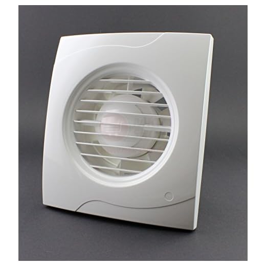 Badlüfter Lüfter Wandlüfter Ventilator WC Bad Küche leise Ø 100 mm Kleinraum WV100