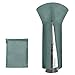 Remebe Cubierta Calentador Patio, Funda para Estufa para Calentadores Redondos de Cúpula de Exteriores Negro, Cubierta Impermeable del Calentador de Patio para Patio de Jardín 226x85x48 cm (Gris)