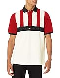 Tommy Hilfiger Men's Classic Fit Short Sleeve Cotton Polo Shirt, Apple Red/Mult, X-Small Tommy Hilfiger Men's Classic Fit Short Sleeve Cotton Polo Shirt, Apple Red/Mult, X-Small