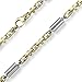 Produktbild 7mm Monte Carlo Kette Halskette 585 Gold Gelbgold Weißgold massiv bicolor 60cm