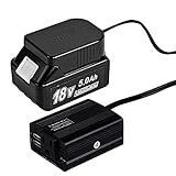 Generador de batería portátil para batería de litio Makita de 18 V, 200 W/400 W de potencia pico Seno modificado de 18 V a 220 V (solo herramienta batería no incluida) (modelo: para Makita 18 V)