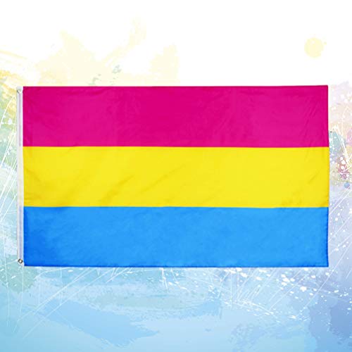 Bandeira Amosfun 1 peça de poliéster leve cor vívida Bandeira grande Bandeira de orgulho durável Ban