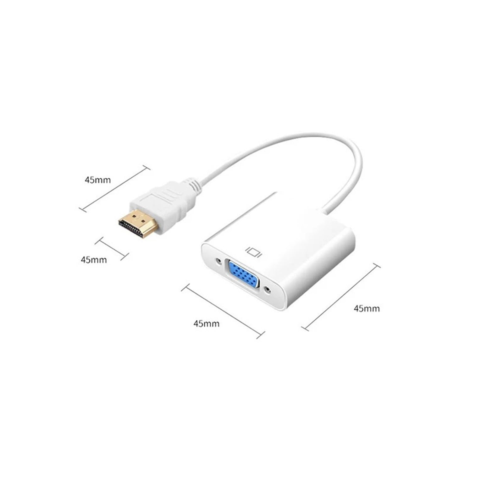 Convertitore analogico digitale adattatore da HDMI a VGA 1080P per PC portatile
