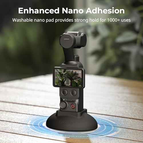 Image of SmallRig Silicone Stand Base for DJI Osmo Pocket 4 /3, Non-Slip Portable Desktop Mount with Charge Hole, Stable Desktop Support Bracket for Pocket 4-6008