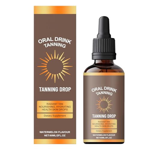 Sunless Tanning Drops To Drink, 60 Ml Gocce Abbronzanti Orali, Abbronzante Nutriente E Idratante Per Viso E Corpo, Favorisce Il Tono Naturale Della Pelle