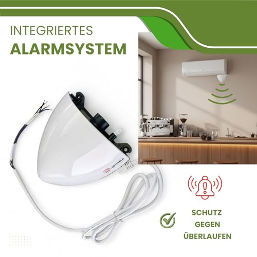 GOLDMAN SERVICE Kondensatpumpe für die Wand, 20 m Erhöhung, Split-Abflusspumpe, sehr leise, 17 dB, integriertes Alarmsystem, 5 W, geringer Stromverbrauch