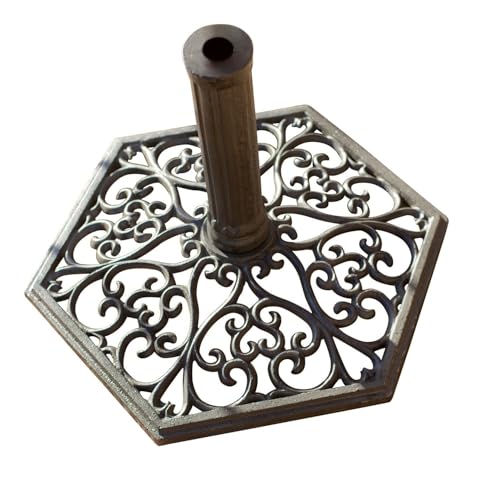 Loberon Pied de Parasol Montant, Marron Vieilli