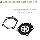 Ruimou 1Set Rasenmäher-Vergaser-Reparatursatz Kompatibel Mit Walbro WB37 K10-WB WB-2 WB-3 WB-5 WB-26 / Kompatibel Mit Paramotor Etc