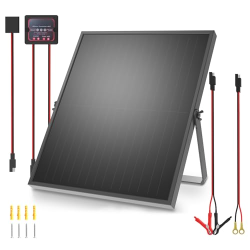 25W 12V Solar Battery Charger Rugged Solar Panel Kit for RV Trailer Boat