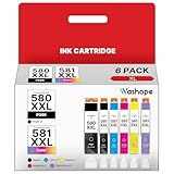 Washope PGI-580 CLI-581 XXL Cartouches d'encre compatible encre pour Canon TS8250 sont soumises à des contrôles de qualité stricts pour assurer leur stabilité et leur longévité, et vous assurer un service d'impression efficace