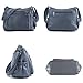 ELDA Crossbody Bags For Women Pocketbooks Soft PU Leather Purses and Handbags Multi Pocket Shoulder Bag