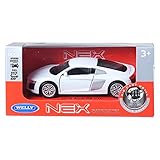  Welly 1:34–1:39 Druckguss Audi R8 V10 Auto Weiß Farbe Modellkollektion